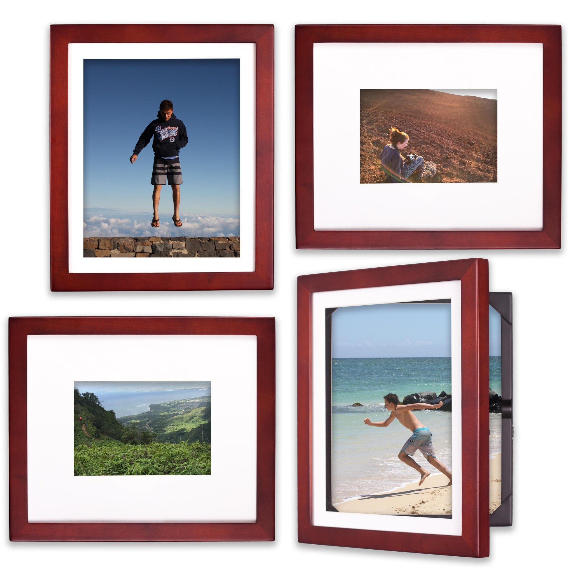Discounted 4-piece set of wooden Dynamic Duo frames for either
